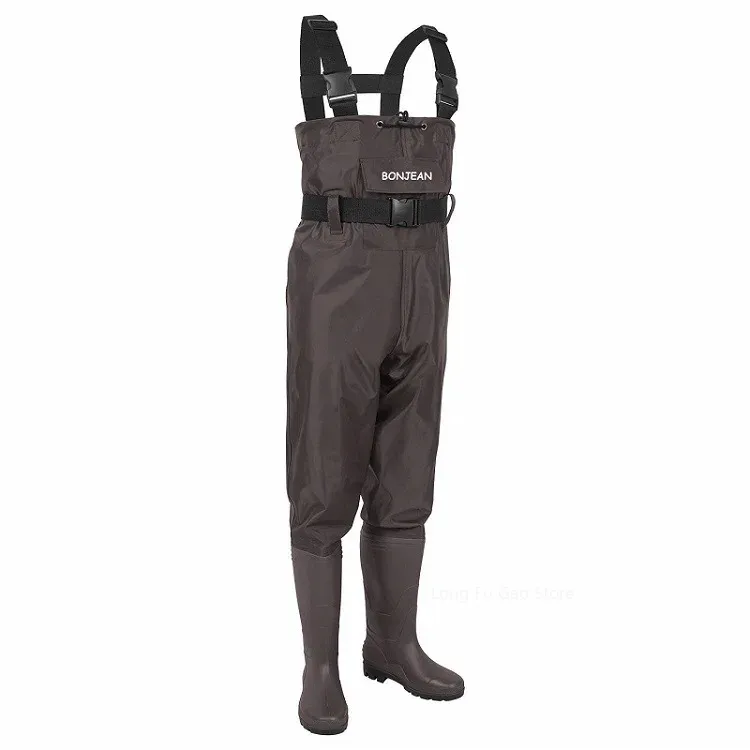 Fishing Waders - خواضون الصيد السراويل وزرة مع الأحذية