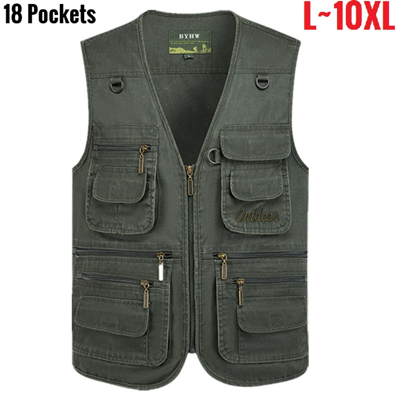 Fishing Vest - متعددة جيب الرجال سترة سستة جاكيت