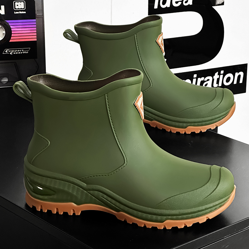Fishing Waders - أحذية مطر رجالية مقاومة للانزلاق ومضادة