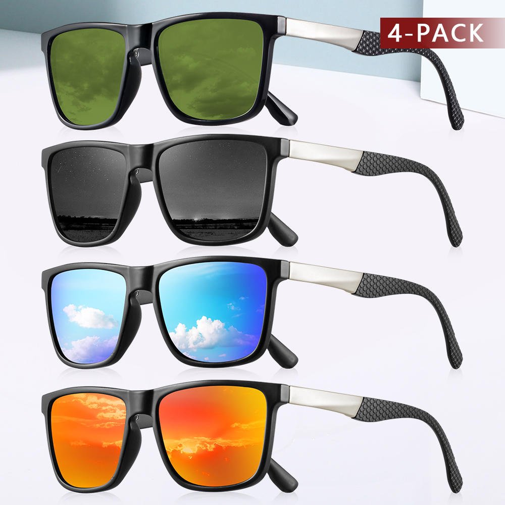 CRIXALIS 4 قطعة النظارات الشمس - مراجعة Fishing Sunglasses Polarized وسعره