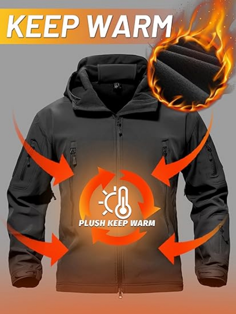 سترة تكتيكية من الصوف الناعم ل - مراجعة Fishing Jacket Waterproof وسعره