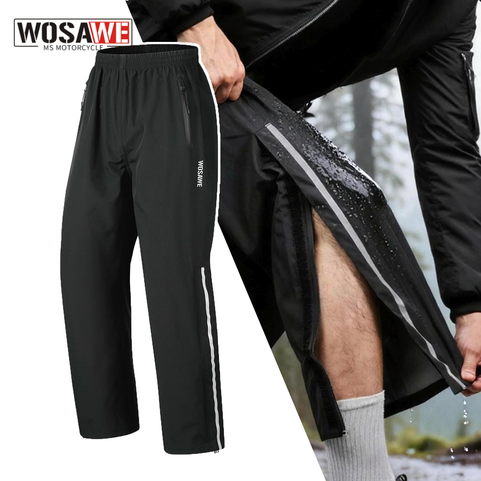 WOSAWE المطر السراويل يندبروف  - مراجعة Fishing Pants Waterproof وسعره