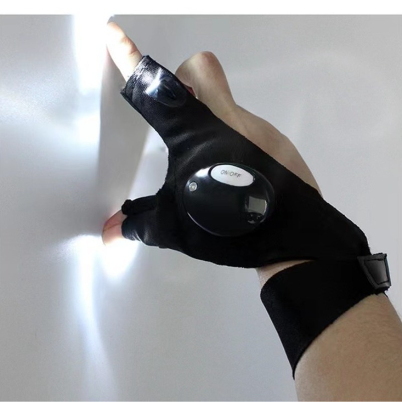 مصباح ليد جيب قفازات الصيد مضي - مراجعة Fishing Gloves وسعره